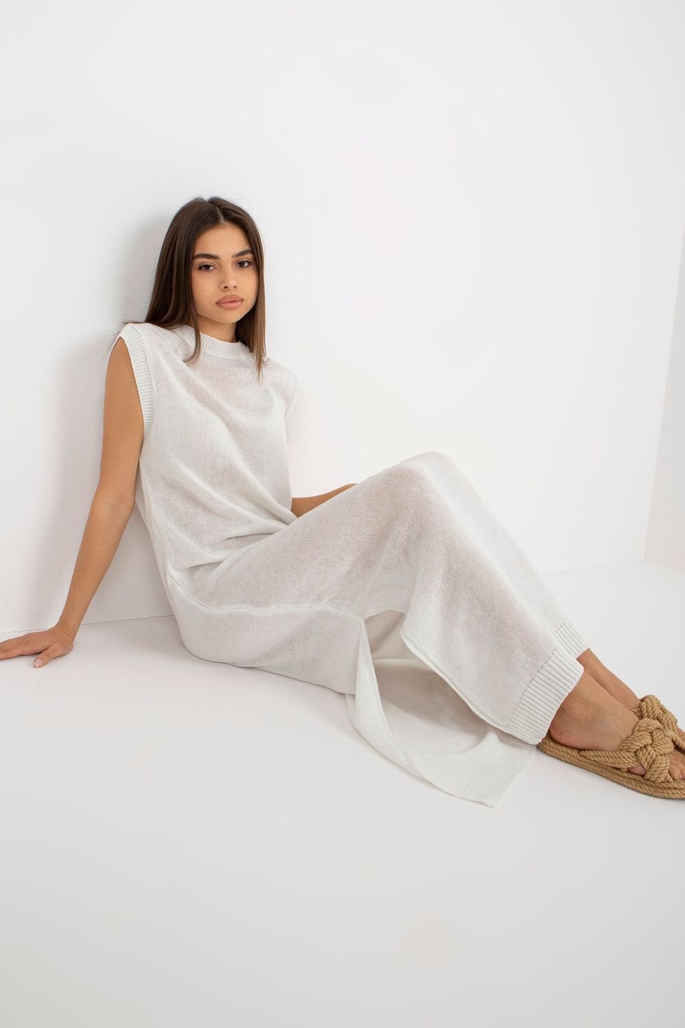  Beach Dress model 181538 Badu  white