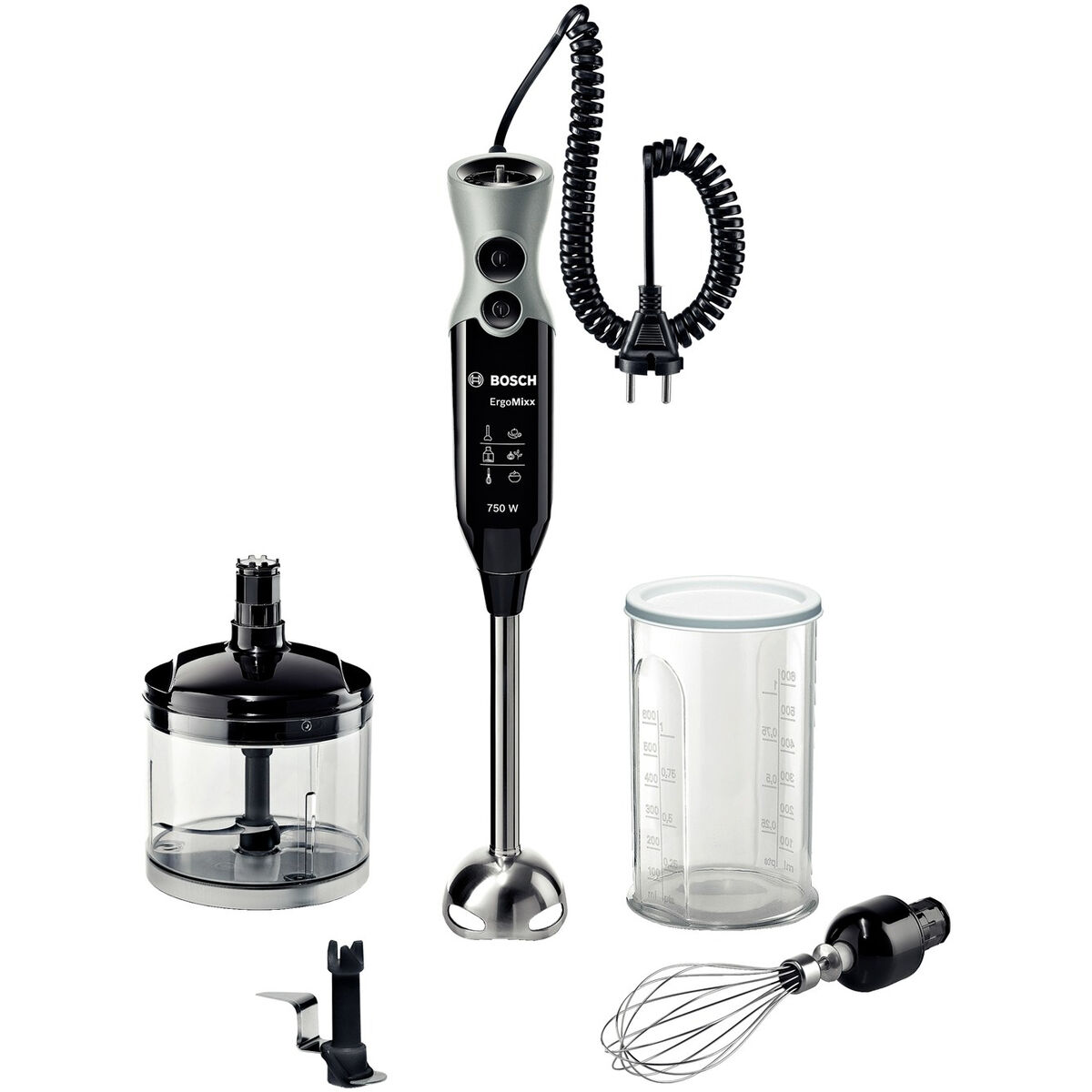 Hand-held Blender BOSCH MSM67170 750W Black 750 W Hand-held Blender BOSCH MSM67170 750W Black 750 W