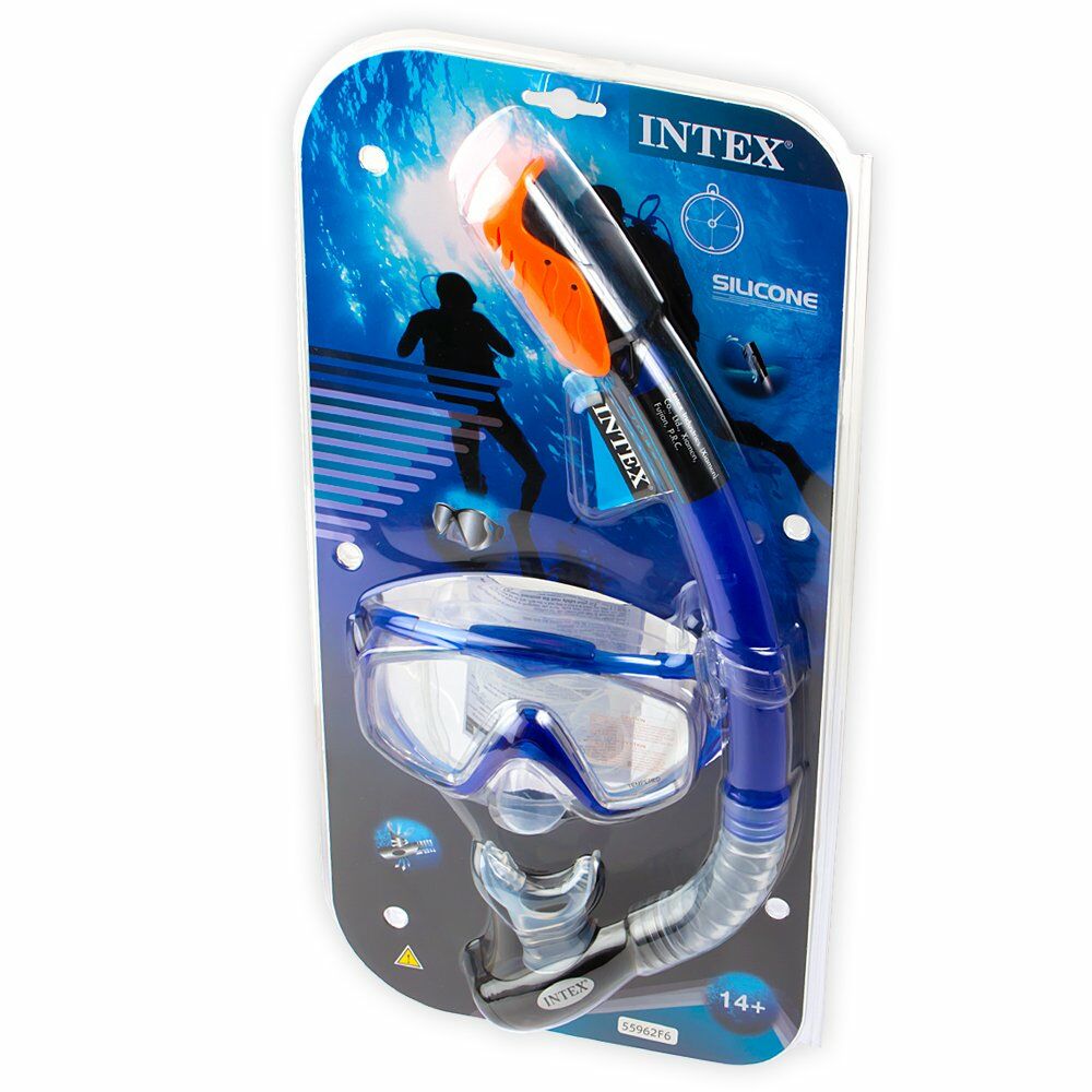 Taucherbrille mit Schnorchel Intex Aqua Pro Swim