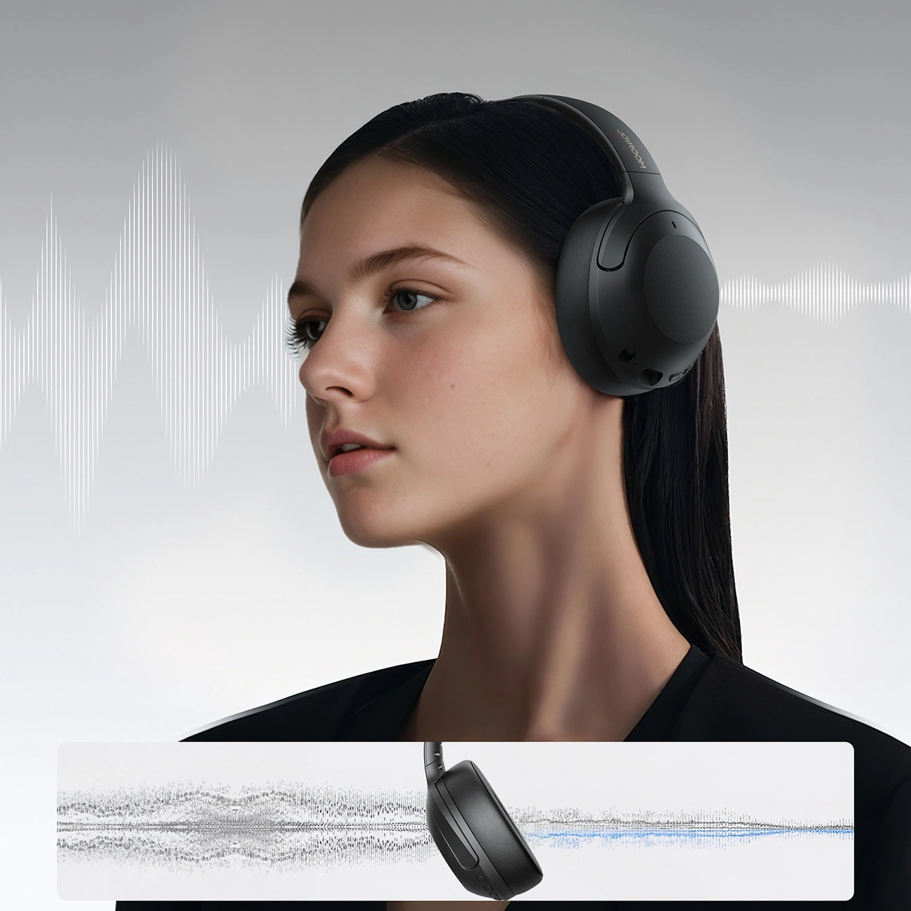 Joyroom J-Head Series JR-JH2 ANC Bluetooth 5.4 wireless in-ear headphones black