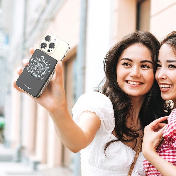 AWEI P112K wireless powerbank MagSafe 5000mAh grey