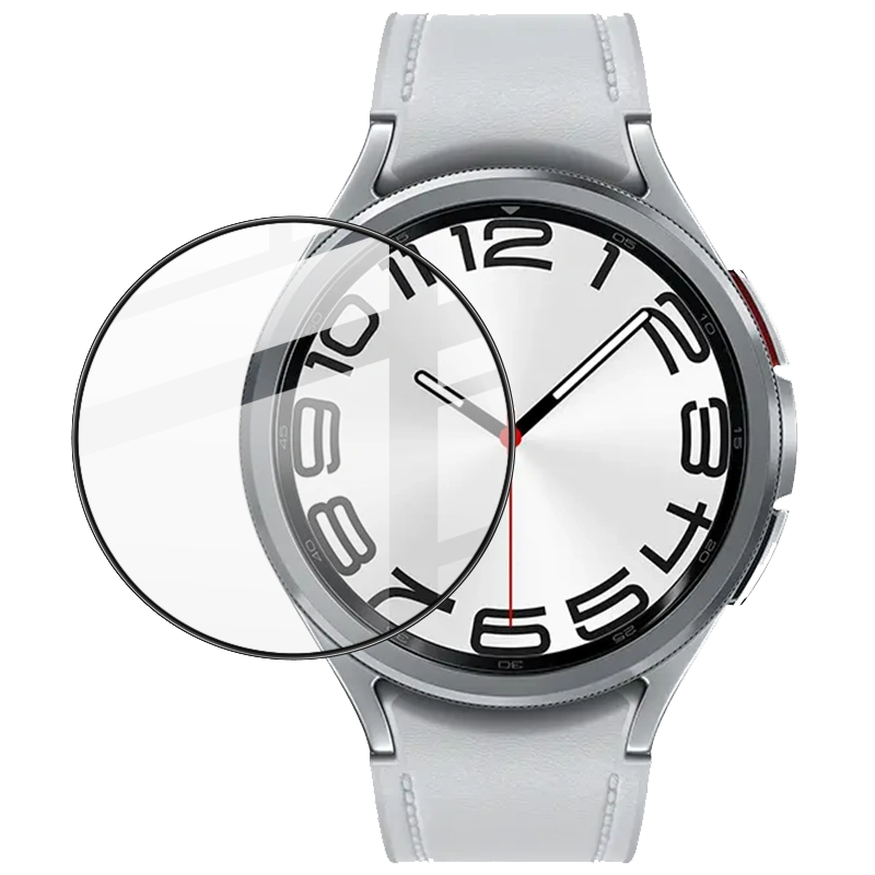Bizon Glass Watch Edge Hybrid Samsung Galaxy Watch 6 Classic 47 mm black