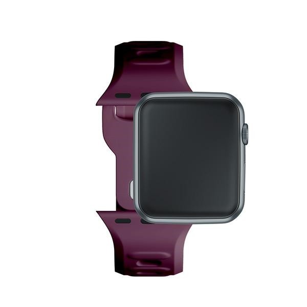 3MK Silicone Watch Strap Apple Watch 4/5/6/7/SE/8/9 40/41mm mulberry