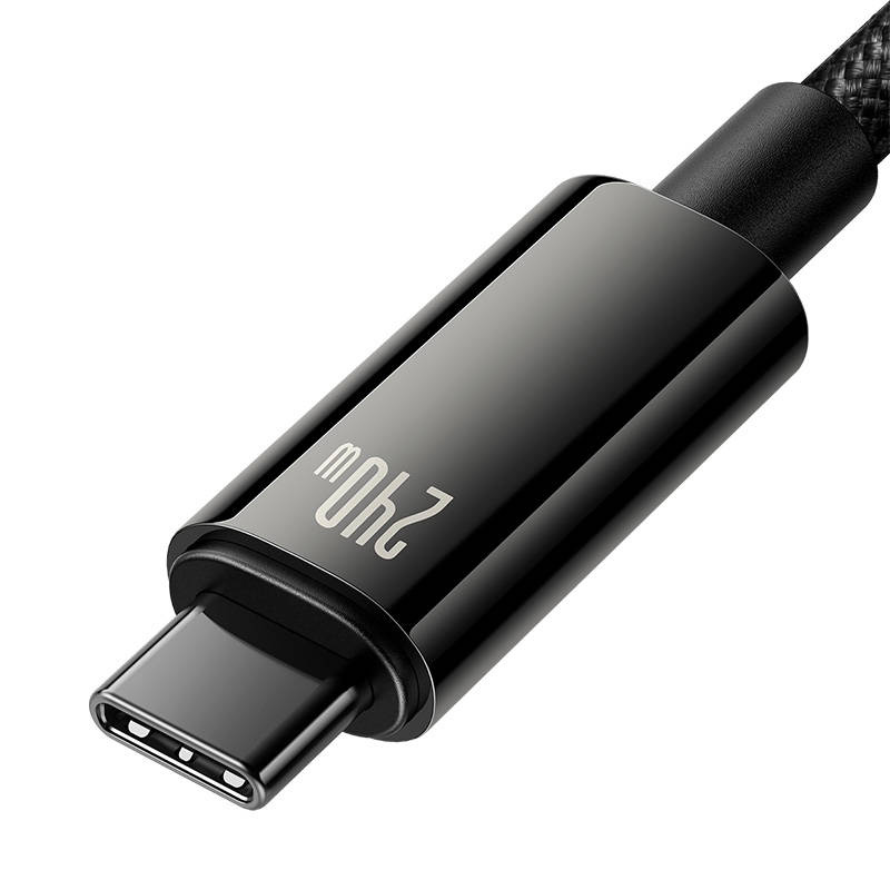 Baseus Tungsten Gold USB-C/USB-C Cable 240W 1m (black)