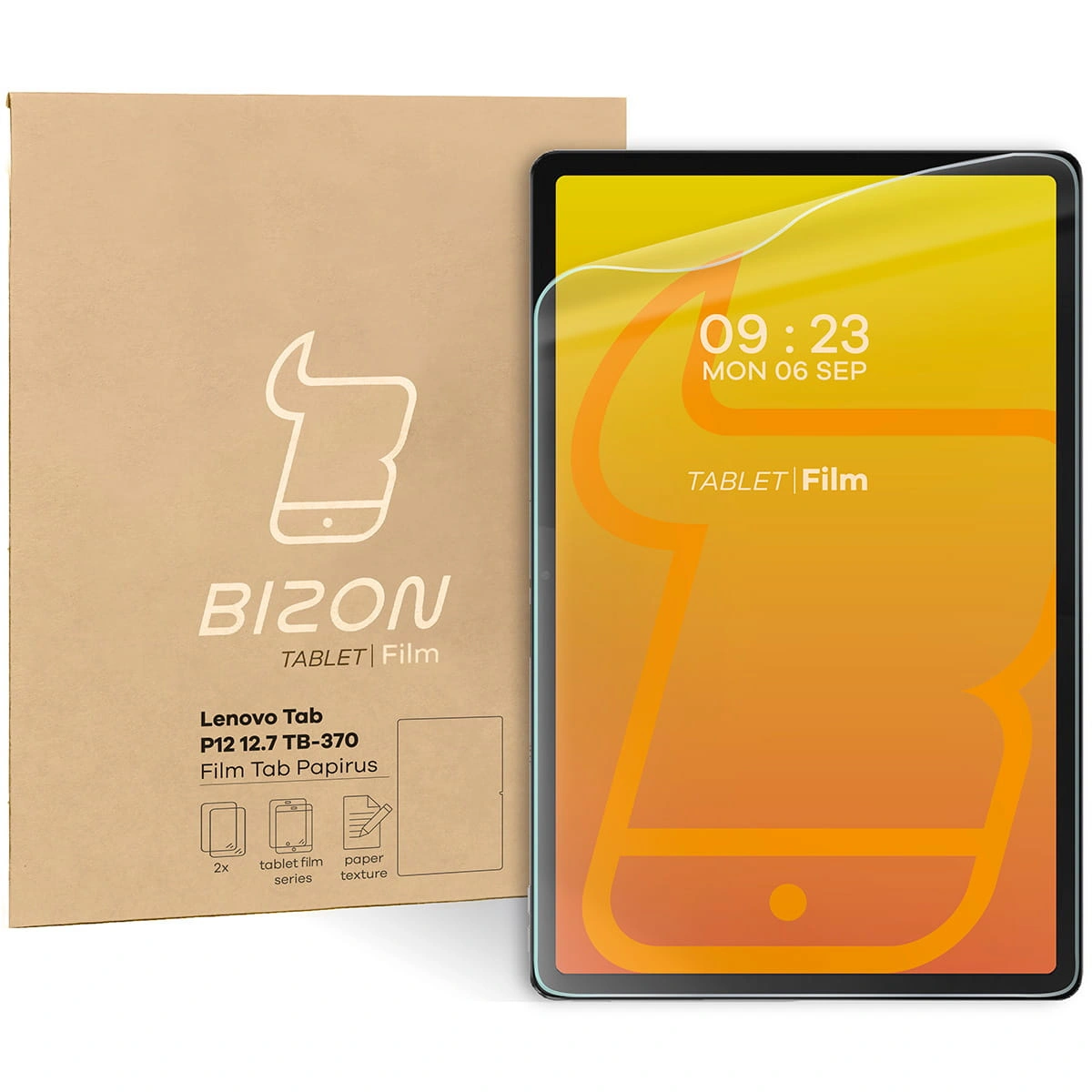 Bizon Film Tab Papirus Lenovo Tab P12 12.7 TB 370 [2 PACK]