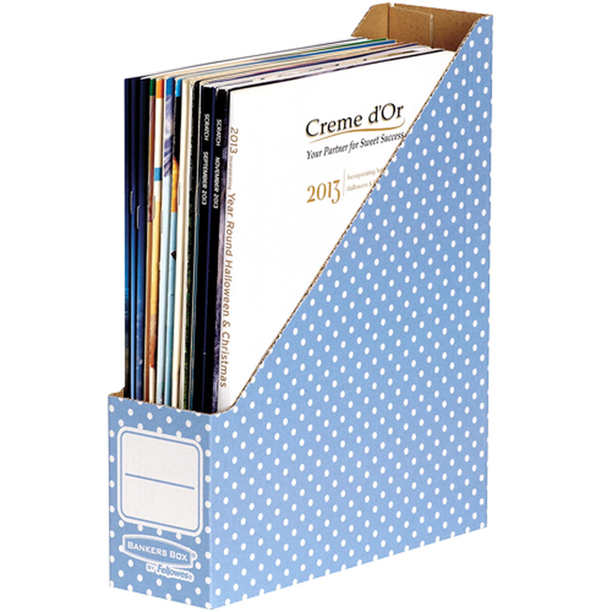 Magazine rack Fellowes 4482101 Blue A4 Recycled cardboard 10Units (7,8 x 31,1 x 25,8 cm)