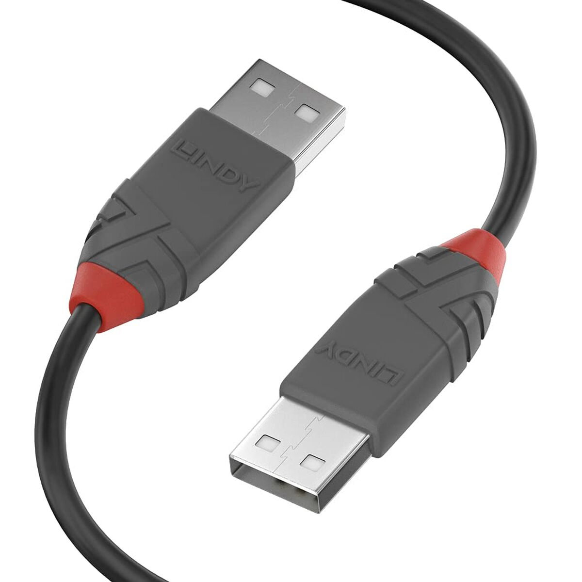 USB Cable LINDY 36691 Black Grey