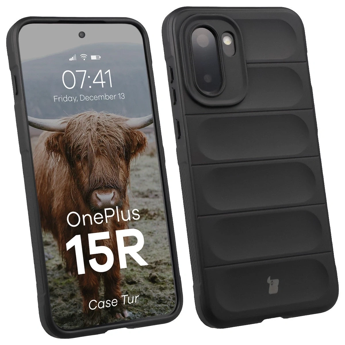 Pancerne etui Bizon Case Tur do OnePlus 15R czarne