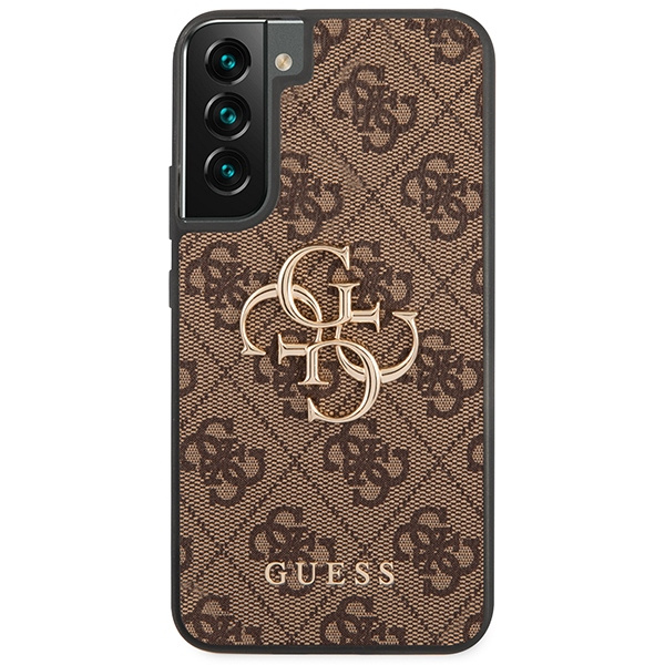 Guess GUHCS23M4GMGBR Samsung Galaxy S23+ Plus brown hardcase 4G Big Metal Logo