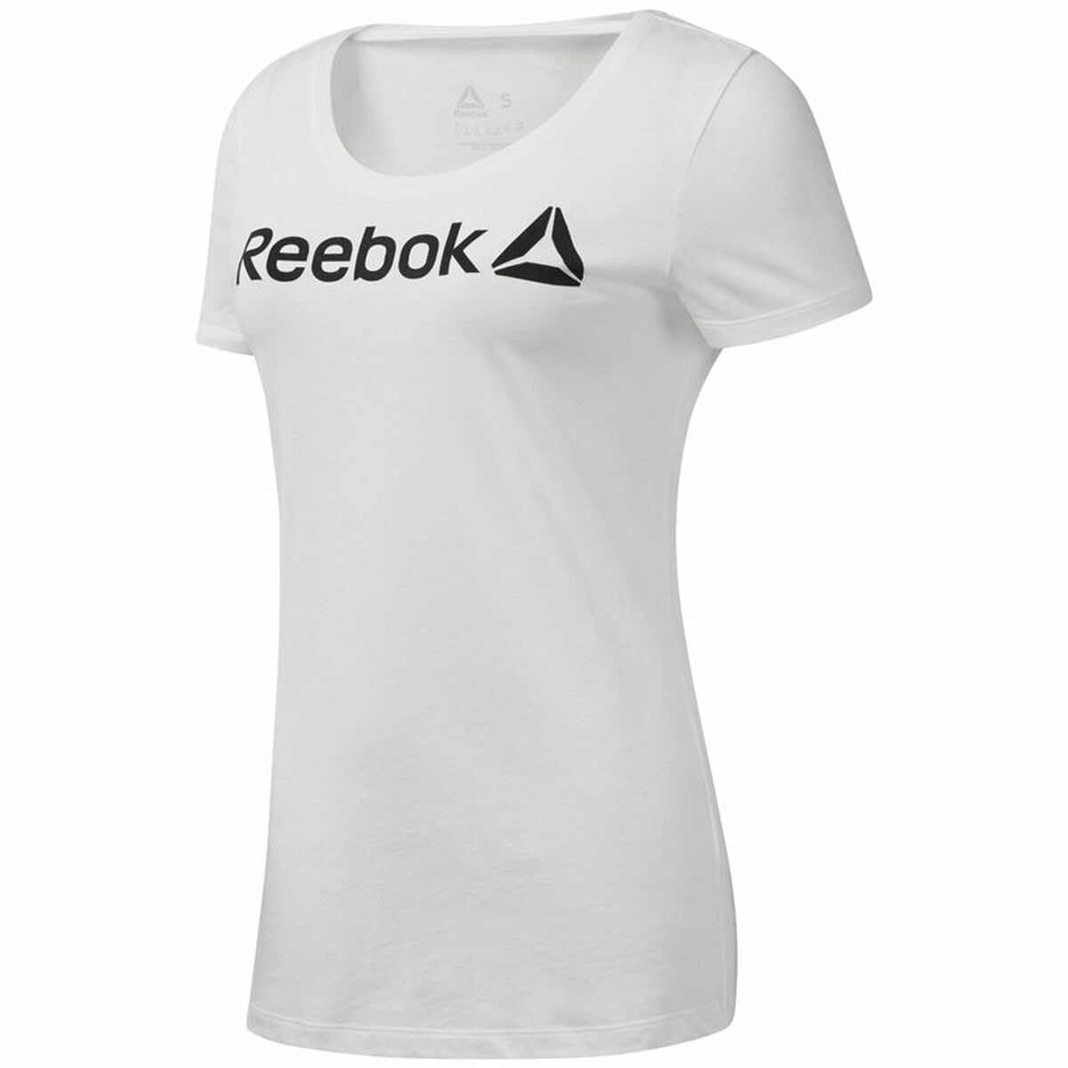 Women’s Short Sleeve T-Shirt Reebok Scoop Neck White