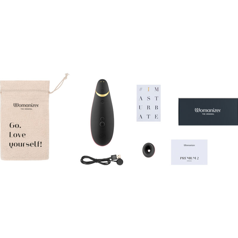 WOMANIZER - PREMIUM 2 CLITORAL STIMULATOR BLACK
