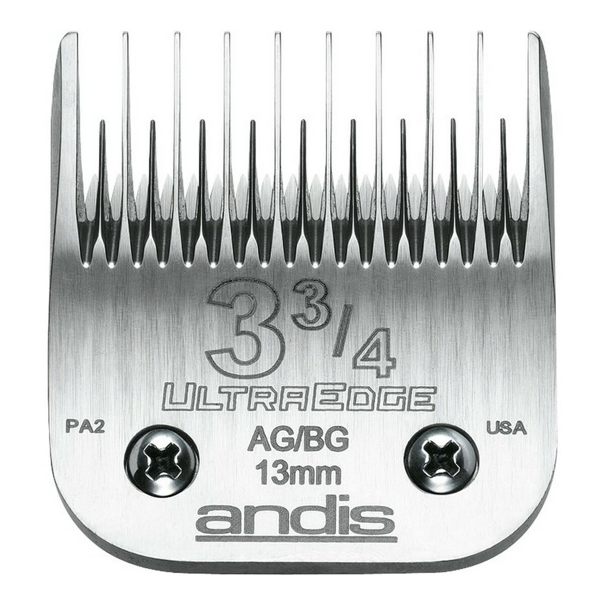 Shaving razor blades Andis 3 3/4 Steel Carbon steel (13 mm)