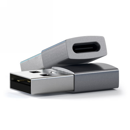 Satechi Aluminium Adapter USB-A / USB-C space gray