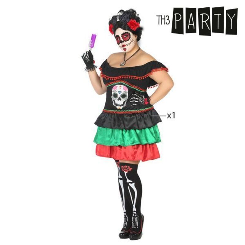 Costume for Adults Th3 Party Multicolour Skeleton (1 Unit)