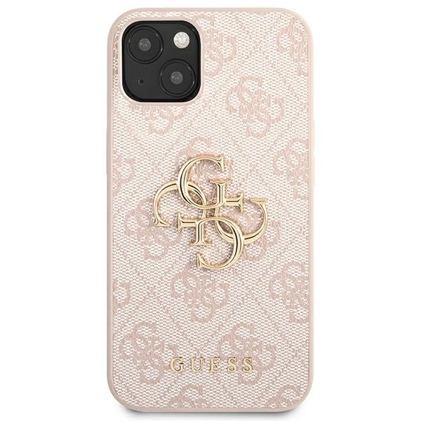 Guess GUHCP13M4GMGPI Apple iPhone 13 pink hardcase 4G Big Metal Logo