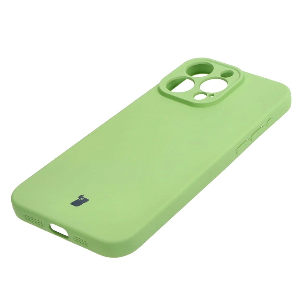 Bizon Case Silicone Apple iPhone 15 Pro Max light green