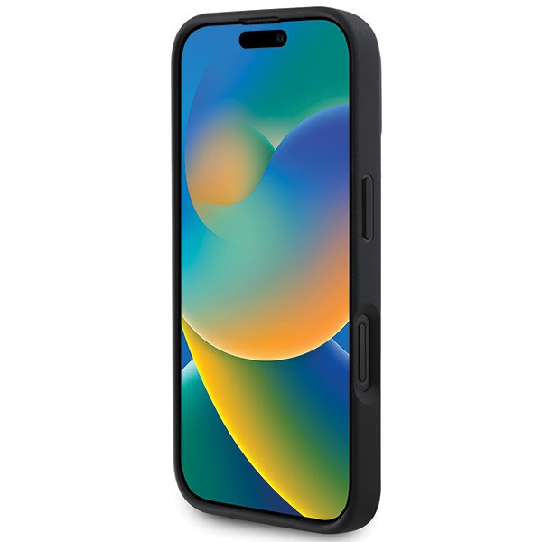 Etui BMW do Apple iPhone 16 Pro Max hardcase Sign Leather Diamond Metal Logo MagSafe czerwony