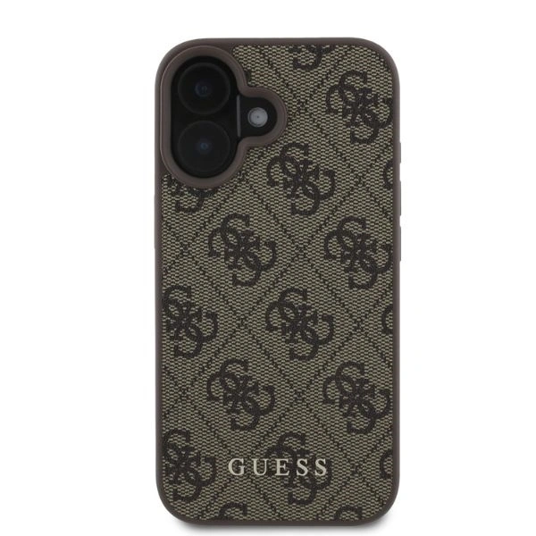Case Guess GUHCP16SG4GFBR Apple iPhone 16 hardcase 4G Classic brown