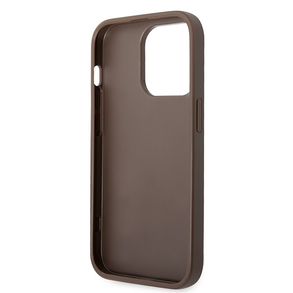 Guess GUHCP15X4GMGBR Apple iPhone 15 Pro Max hardcase 4G Big Metal Logo brown