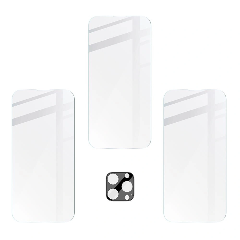 BIZON 3x screen glass + camera glass Apple iPhone 14 Pro Max