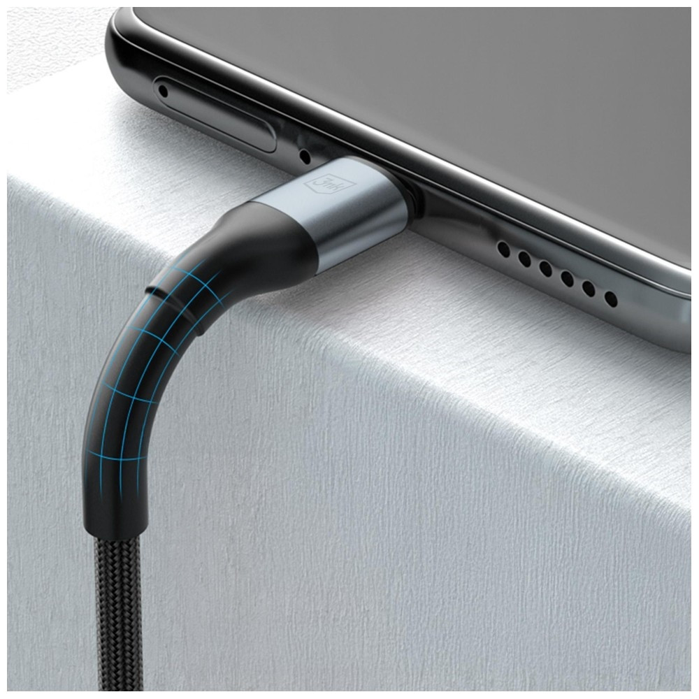 Kabel 3MK Hyper Cable N-SERIES USB-C do USB-C 3m 20V/5A 100W czarny