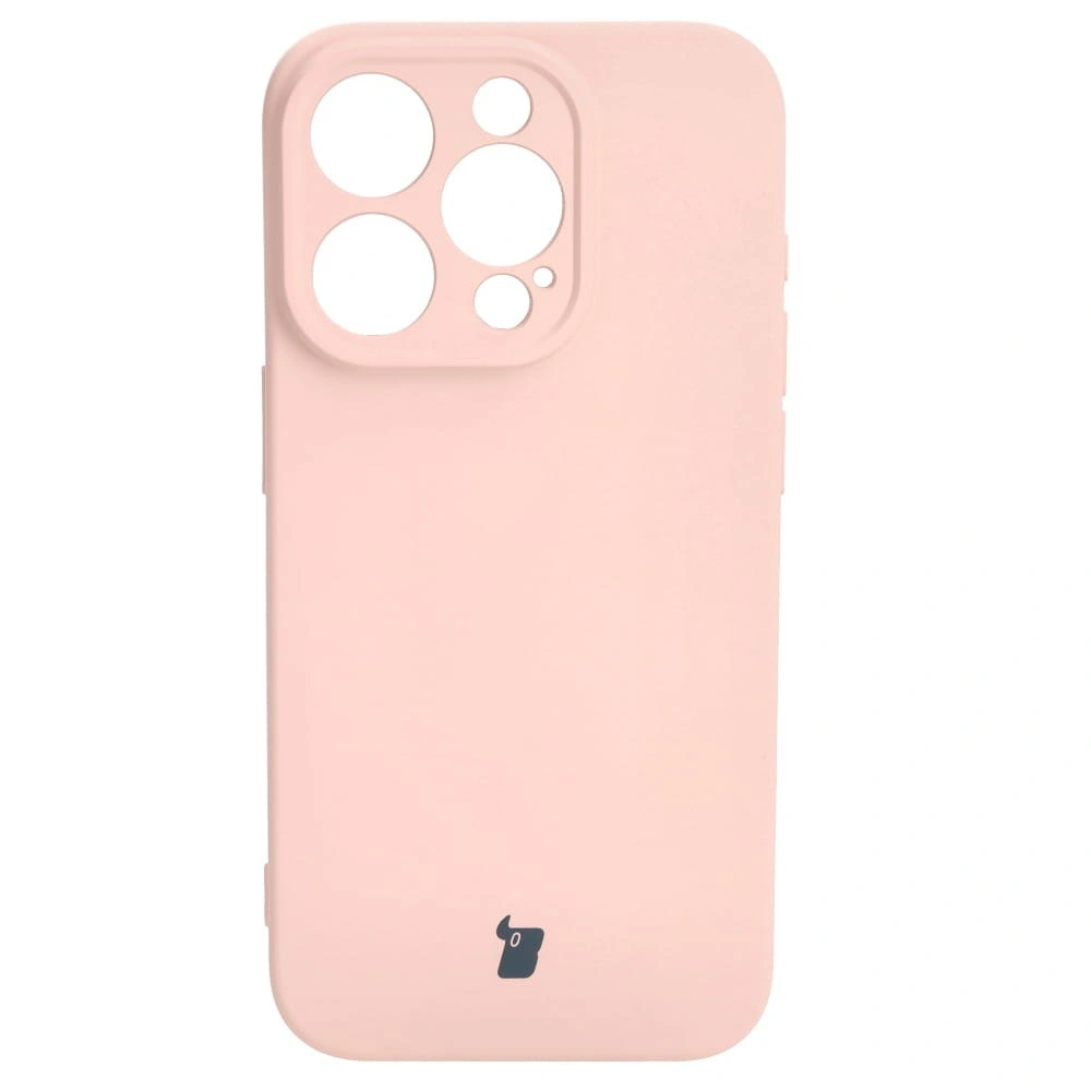 Bizon Case Silicone Apple iPhone 15 Pro light pink