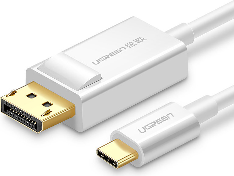 UGREEN MM139 unidirectional USB Type C to Display Port 4K 1.5m adapter cable white