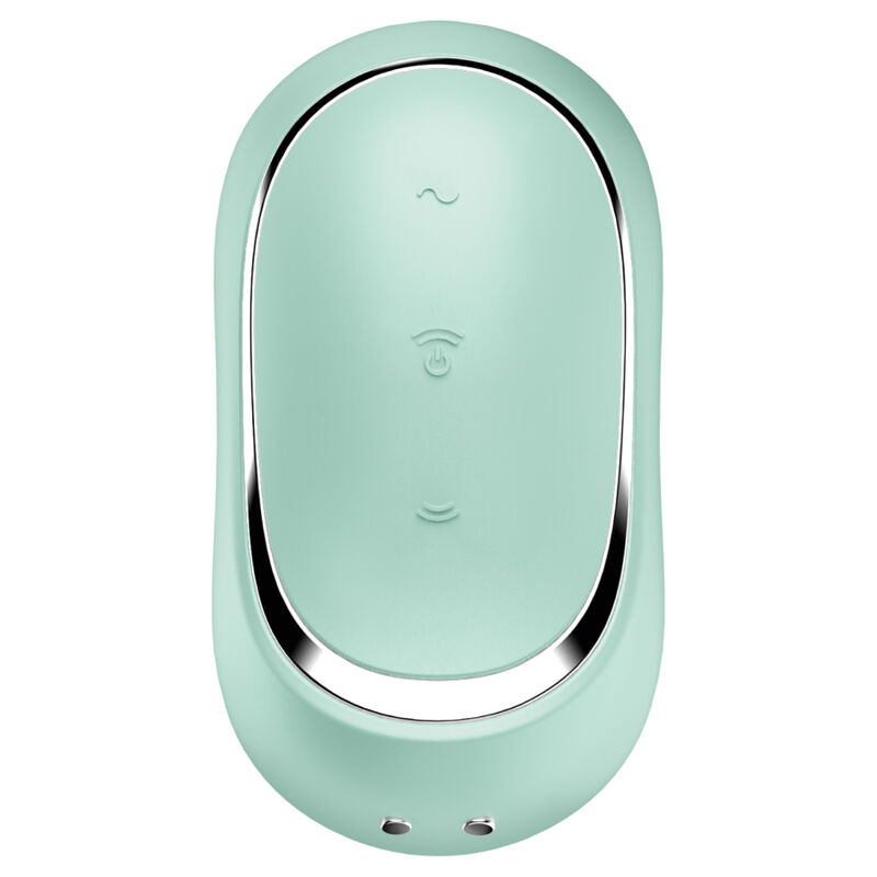SATISFYER PRO TO GO 2 DOUBLE AIR PULSE STIMULATOR & VIBRATOR - GREEN