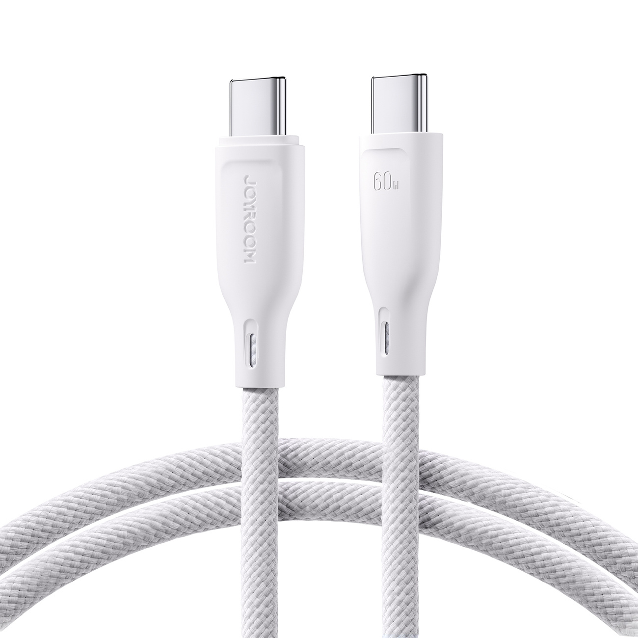 Joyroom Multi-Color Series SA34-CC3 USB-C / USB-C 60W cable 1m white