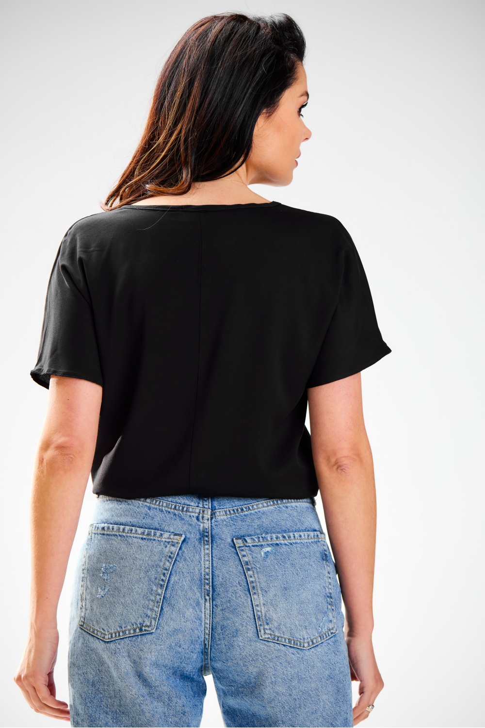  Blouse model 181100 awama  black