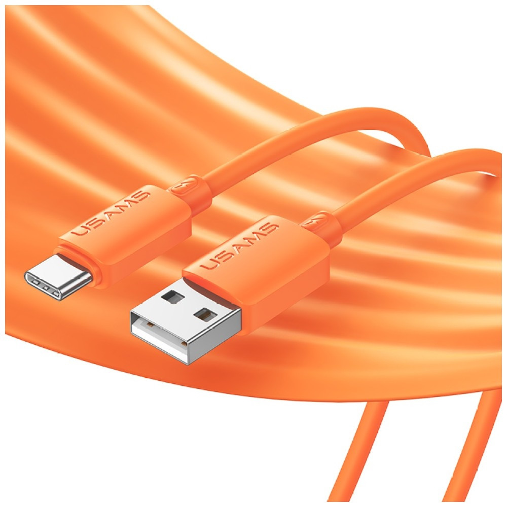Kabel USAMS U98 3A Silicone Fast Charging USB-A do USB-C biały