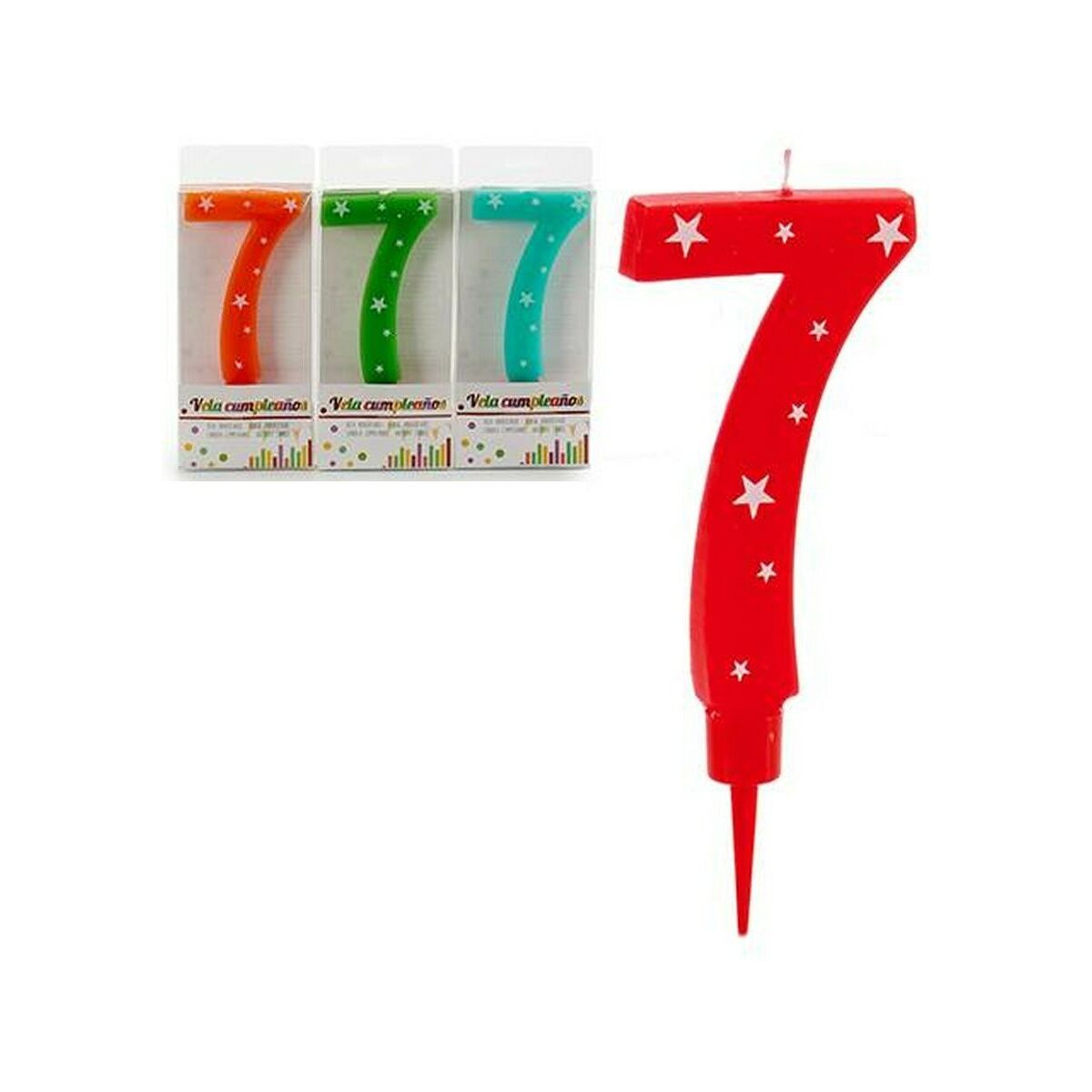 Candle Birthday Number 7 (12 Units)
