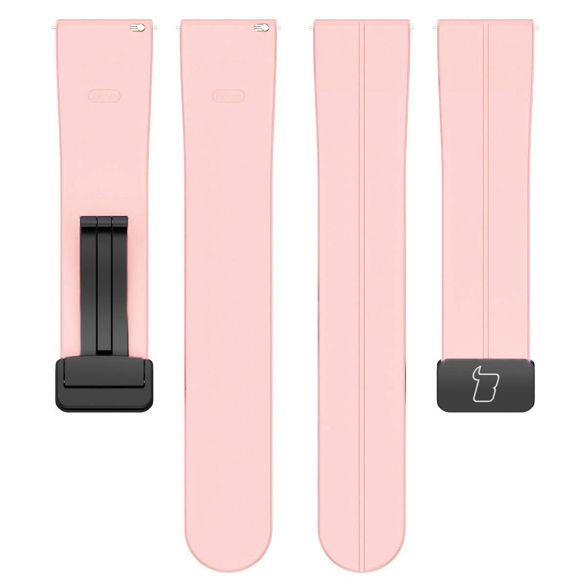 Bizon Strap Watch Silicone 22 mm pink