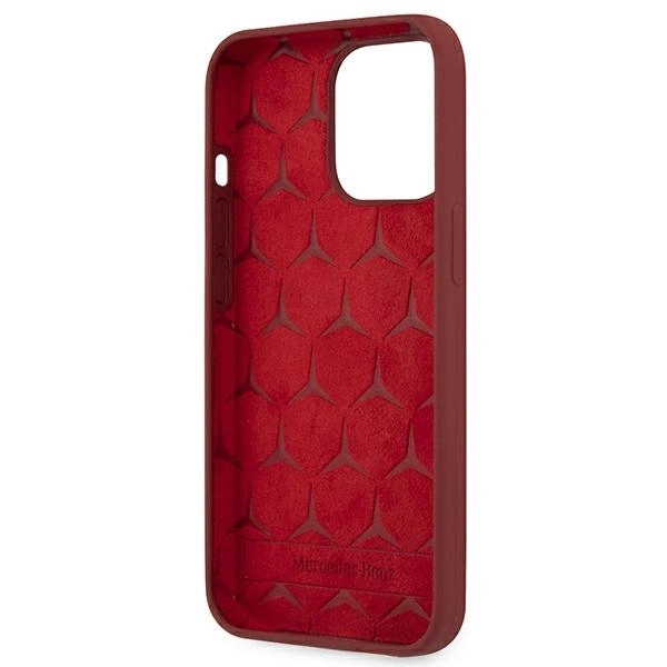 Mercedes MEHCP13XSILRE Apple iPhone 13 Pro Max hardcase Silicone Line red