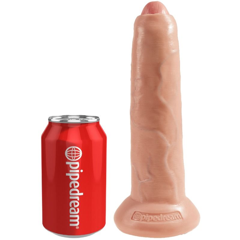 KING COCK REALISTIC DILDO UNCUT FLESH 23 CM