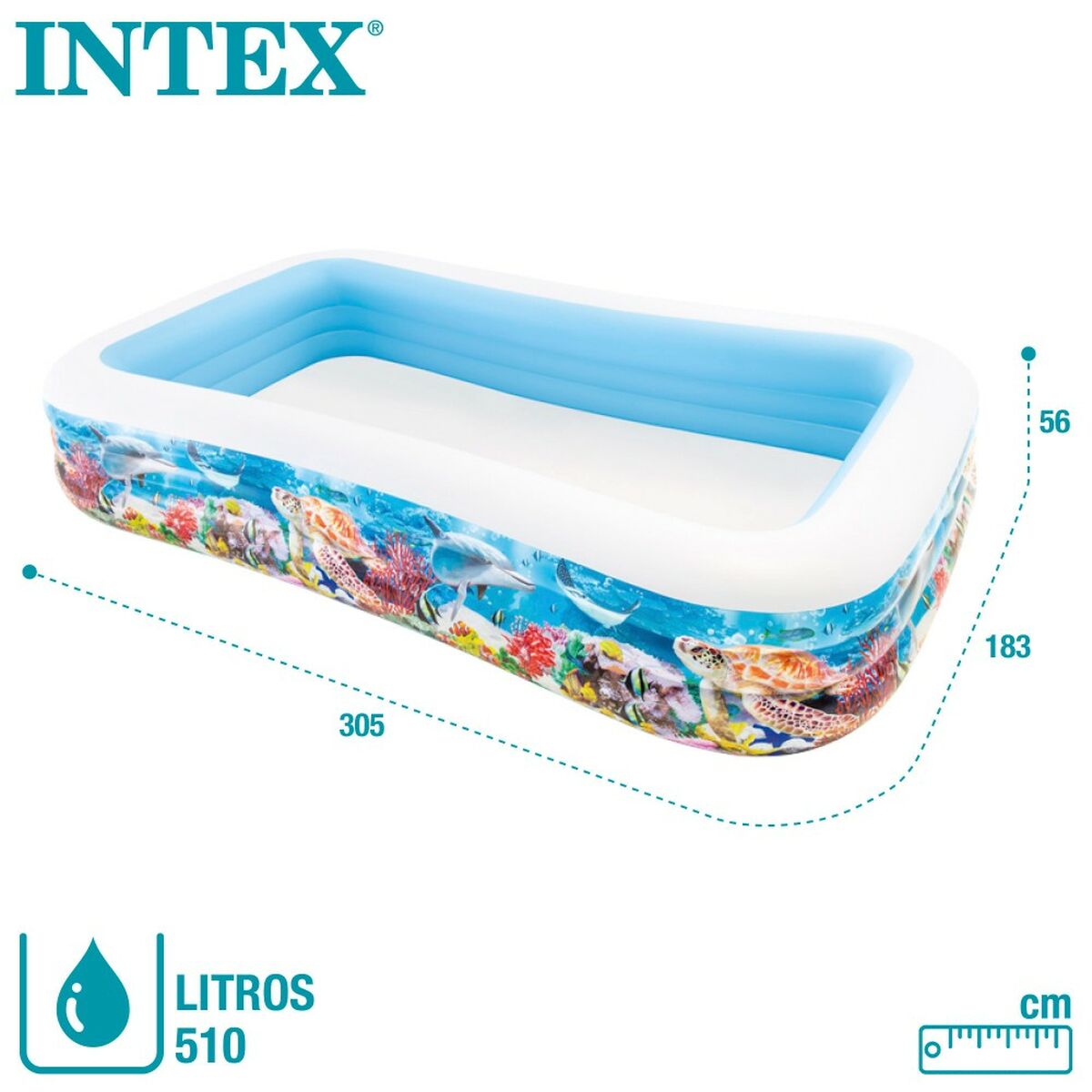 Inflatable pool Intex Tropical 1020 L 305 x 56 x 183 cm