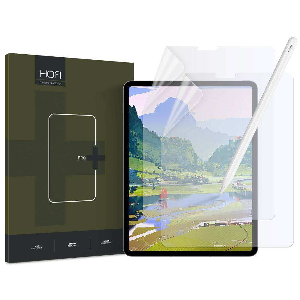 Hofi Paper Pro+ Apple iPad Air 10.9 2020/2022 (4, 5 gen)/iPad Pro 11 2018/2020/2021 (1, 2, 3 gen) Matte Clear [2 PACK]