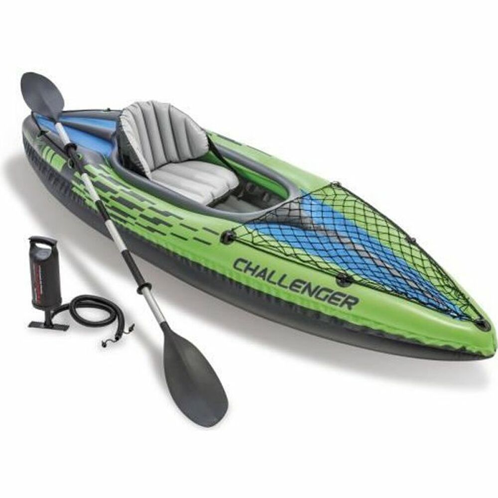 Kayak Intex Challenger K1 Green Inflatable 274 x 33 x 76 cm