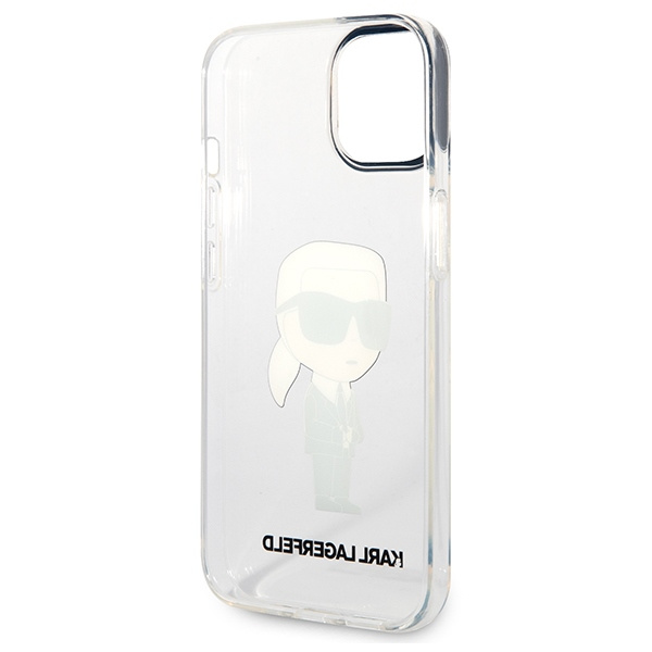 Karl Lagerfeld KLHCP14MHNIKTCT Apple iPhone 14 Plus transparent hardcase Ikonik Karl Lagerfeld