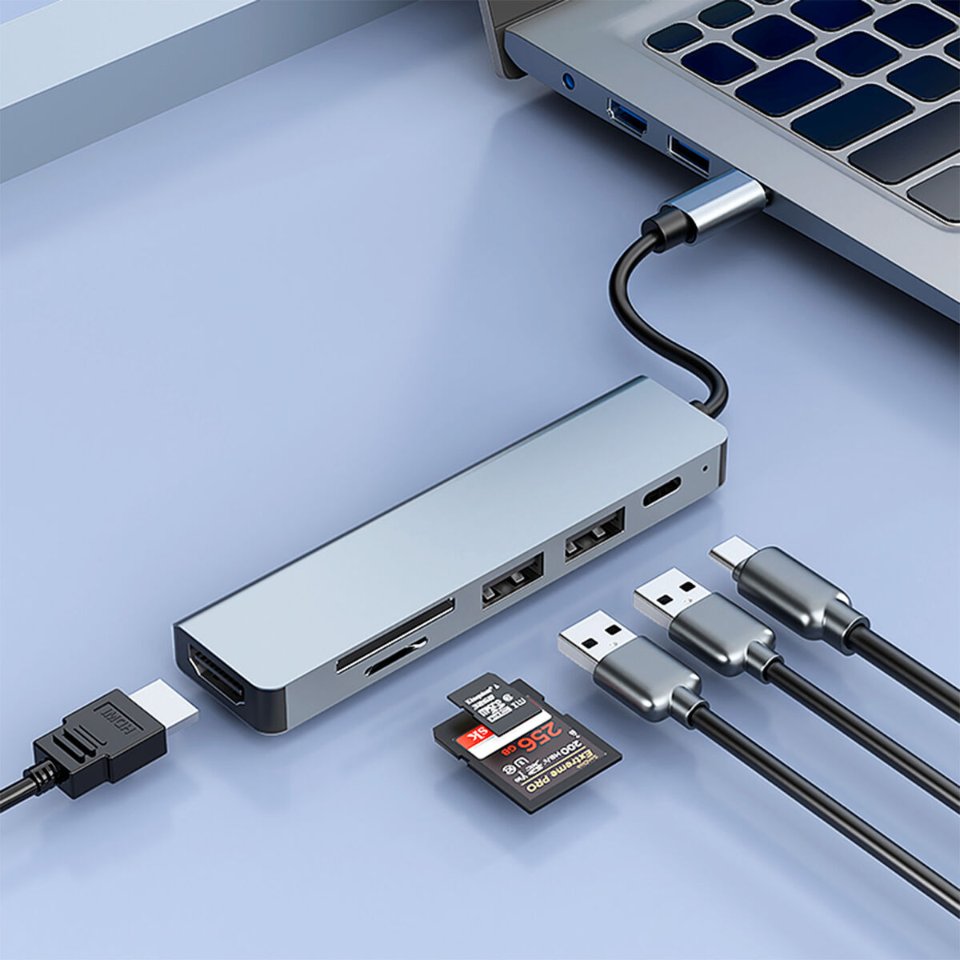 USB Hub CoolBox COO-DOCK-C-61 100 W