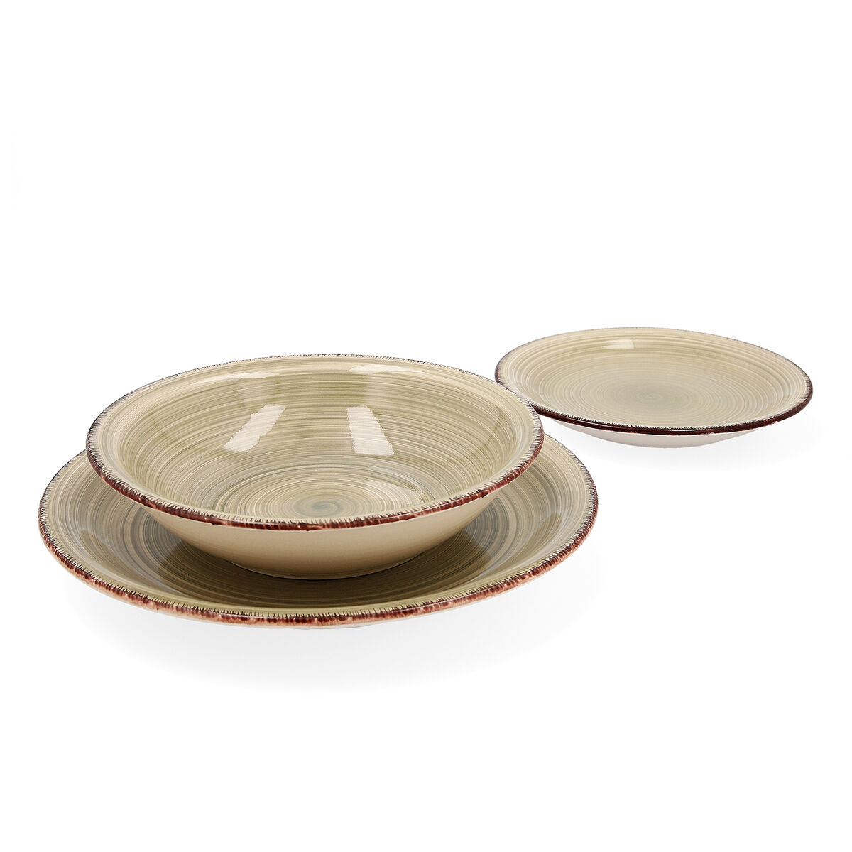 Tableware Quid Vita Natura Green Ceramic 18 Pieces Tableware Quid Vita Natura Green Ceramic 18 Pieces