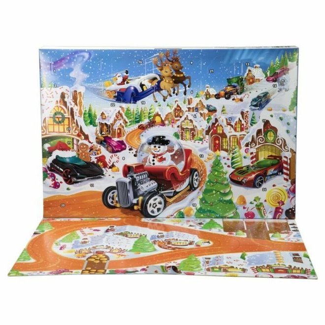 Advent Calendar Hot Wheels Metal Plastic Sports Advent Calendar Hot Wheels Metal Plastic Sports