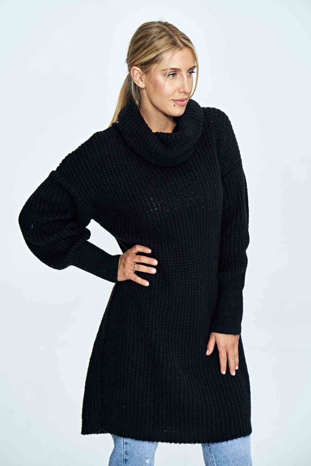 Langpullover model 172213 Figl schwarz Damen