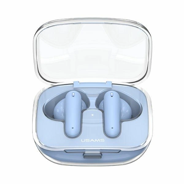 USAMS BE16 Bluetooth 5.3 TWS wireless in-ear headphones blue