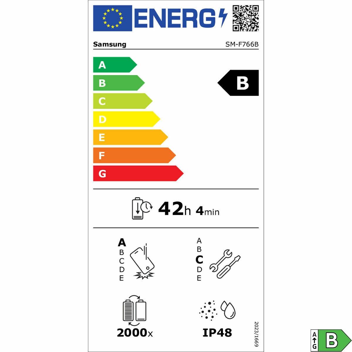 Smartphone Samsung SM-F766BDBGEUE 6,9" Octa Core 12 GB RAM 256 GB Blue