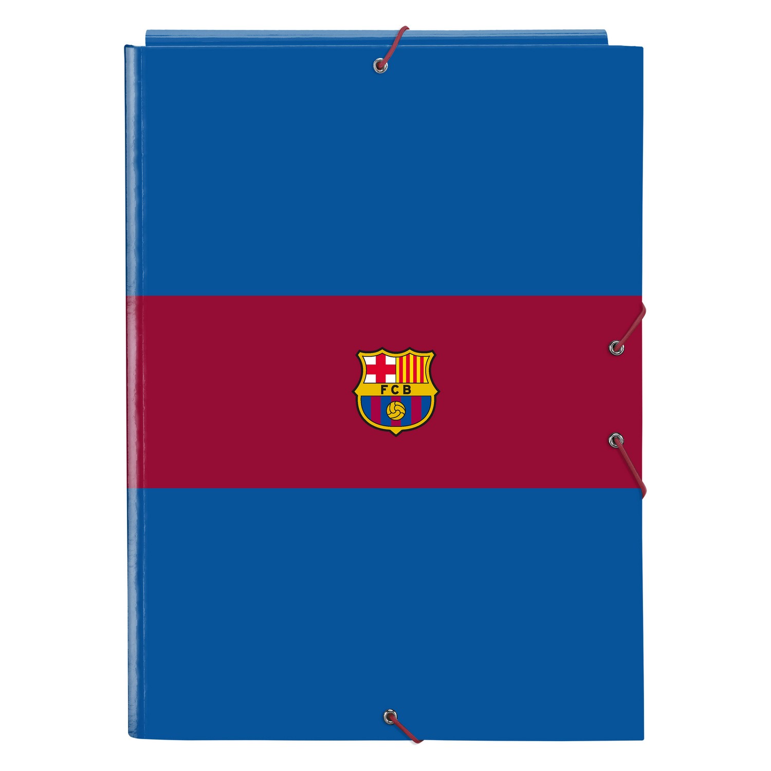 Folder F.C. Barcelona Kasztanowy Granatowy A4 (26 x 33.5 x 2.5 cm)