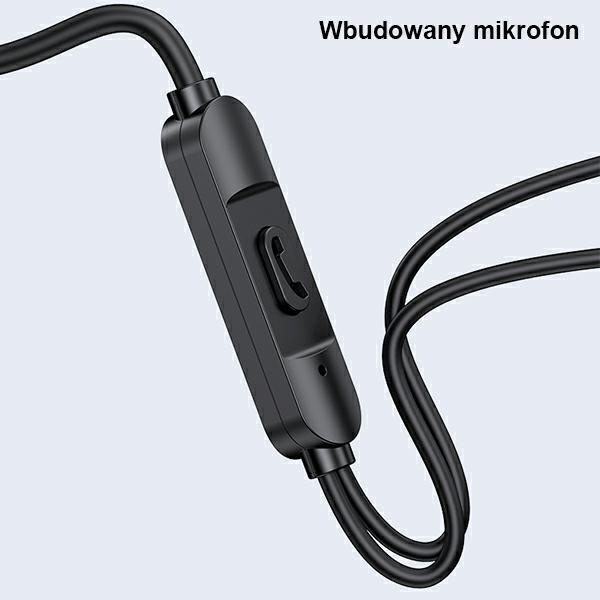 USAMS Wired Earphones EP-47 3.5mm black 1.2m HSEP4701 (US-SJ594)