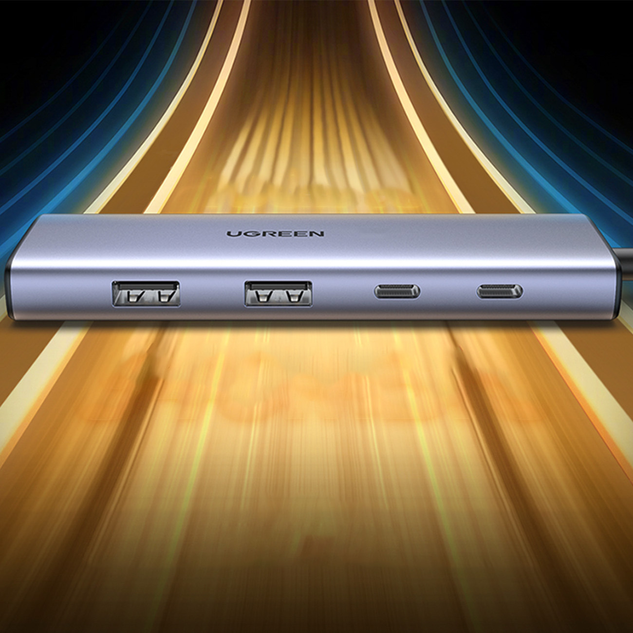 UGREEN CM500 HUB USB-C/HDMI - 2x USB-C - 2x USB-A gray
