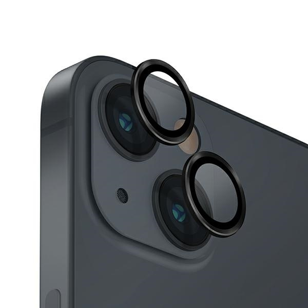 UNIQ Optix Aluminium Camera Lens Protector Apple iPhone 14 / 14 Plus midnight black