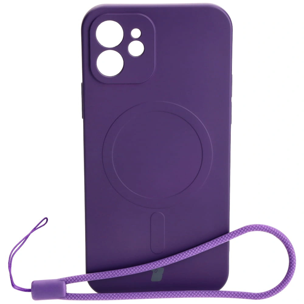 Bizon Case Silicone Magnetic Apple iPhone 12 plum